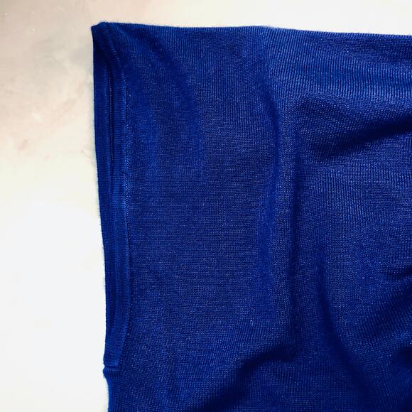 Grace Elements Woman's Blue / Silver Knit Top 2X - Picture 14 of 14